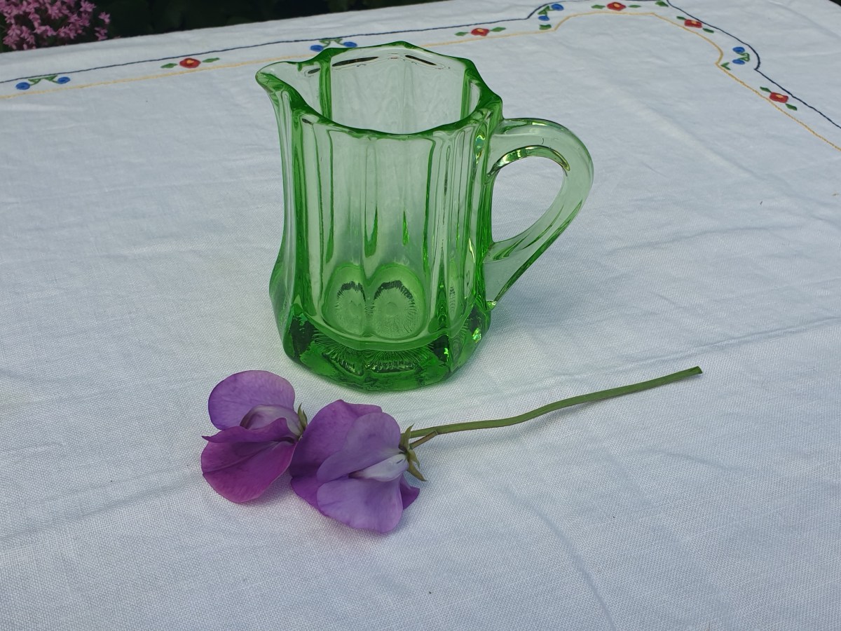 Uranium Glass Jug