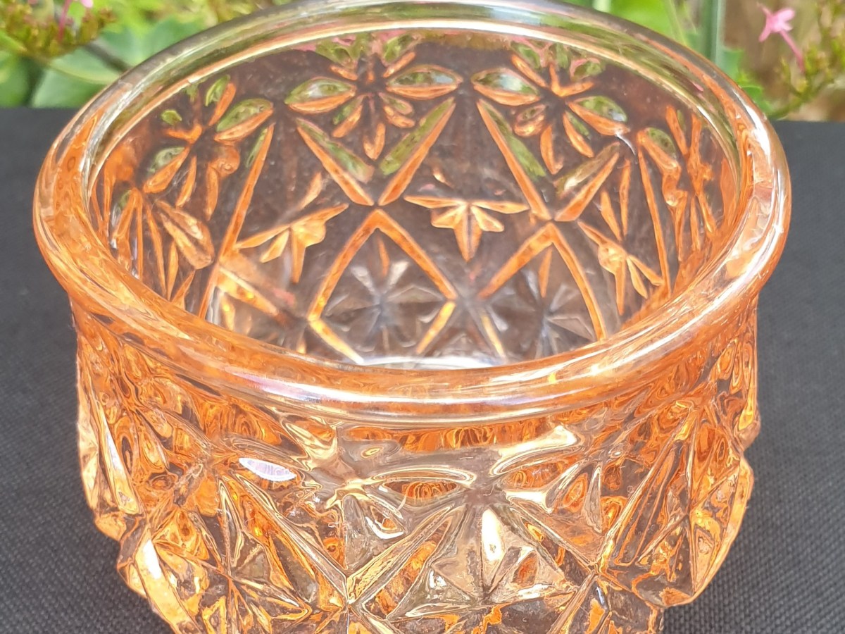Pink Glass Trinket&nbsp;Pot