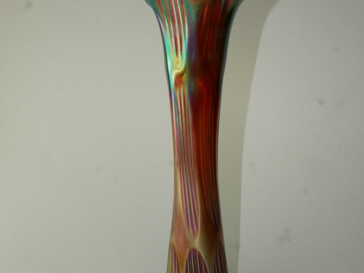 Carnival  Glass Vase