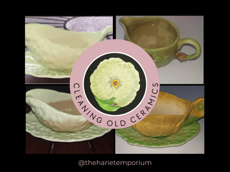 April 2023 ~ Our trial with removing stains from old&nbsp;ceramics.